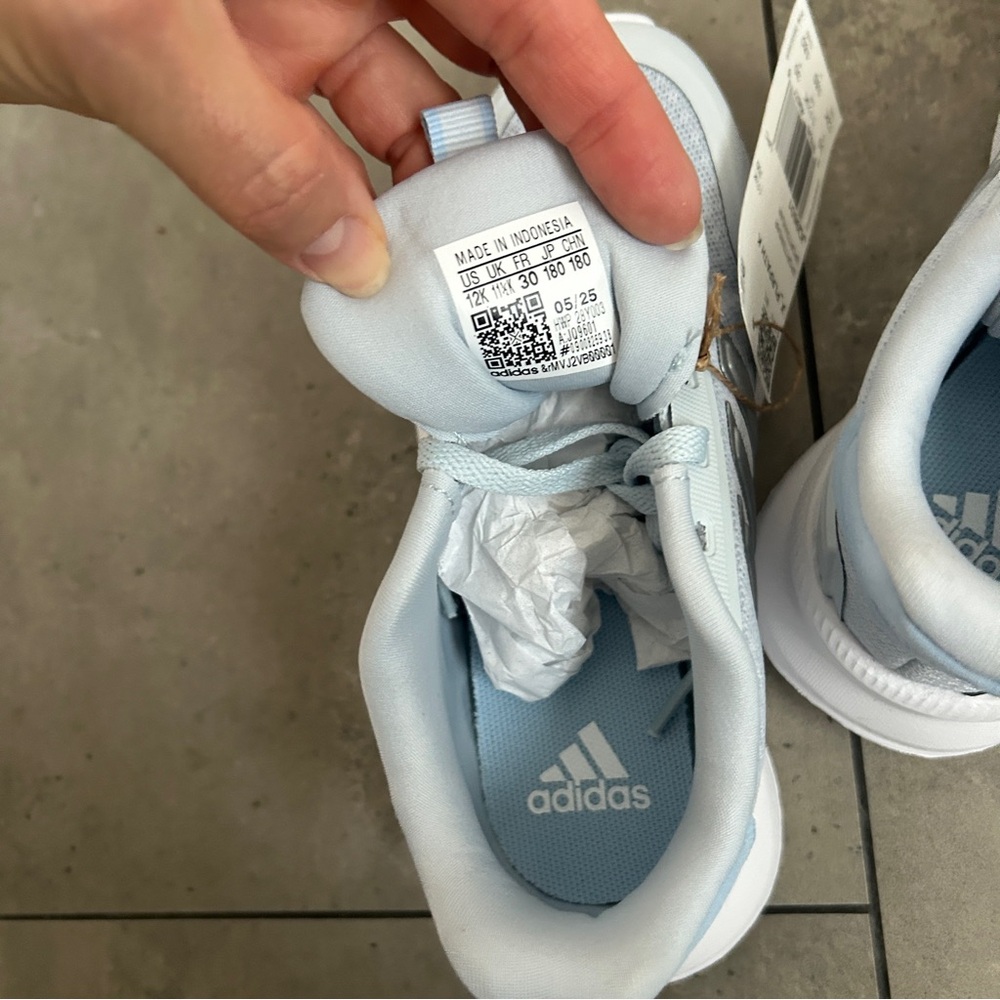 NEW Adidas X_PLR Path Kids' sneaker light blue Cloudfoam midsole 12K - Picture 9 of 10